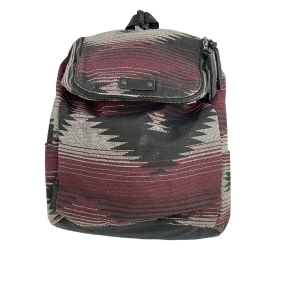 PISTIL "Rendezvous" Backpack with Faux Leather‎ Straps in Poncho Design - Picture 1 of 7